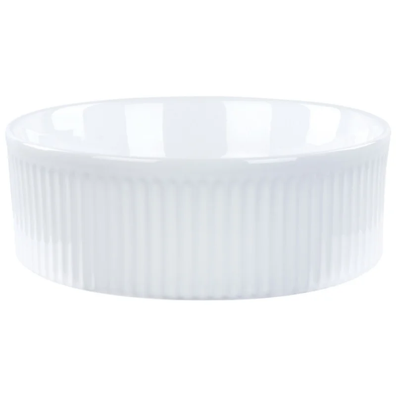 Umywalka nablatowa ceramiczna ⌀ 37 cm biała geldo Niska cena