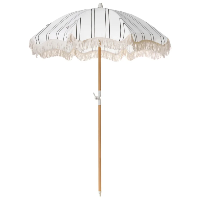 Parasol ogrodowy 155 cm MONDELLO Biały/ czarny Oferta czasowa