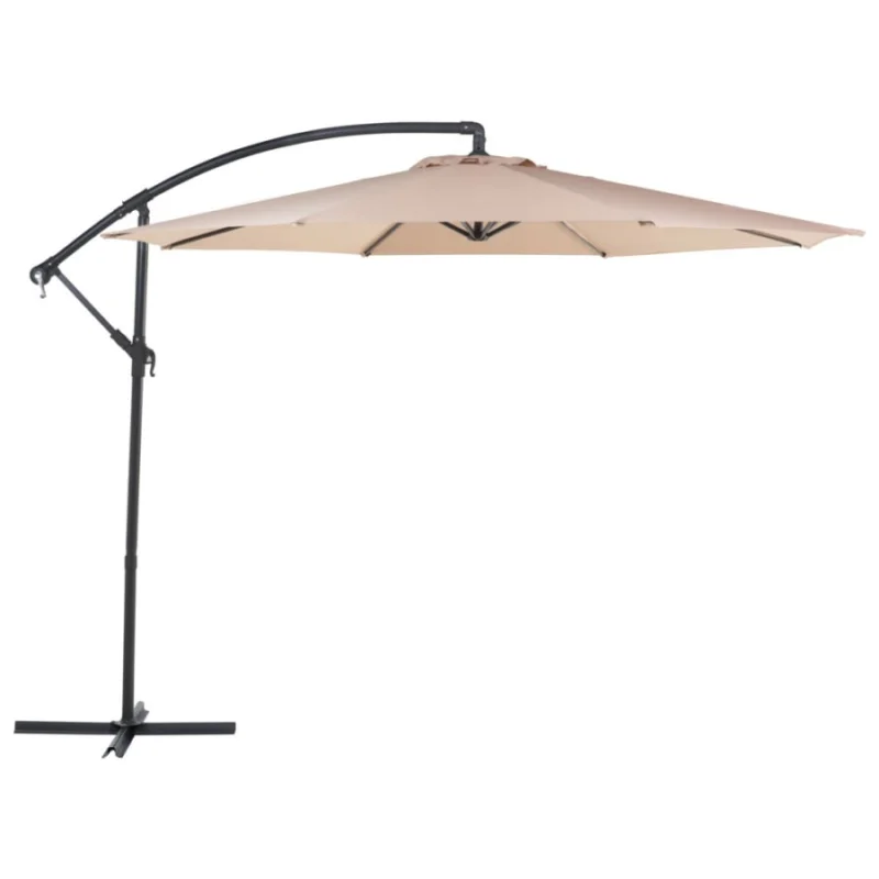 Parasol ogrodowy ⌀ 300 cm piaskowy ravenna ii Bezpieczne zakupy
