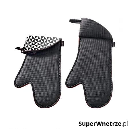 Rękawica z neoprenu 38x18 cm MOHA PROTECTOR czarno-biała Hit sprzedaży