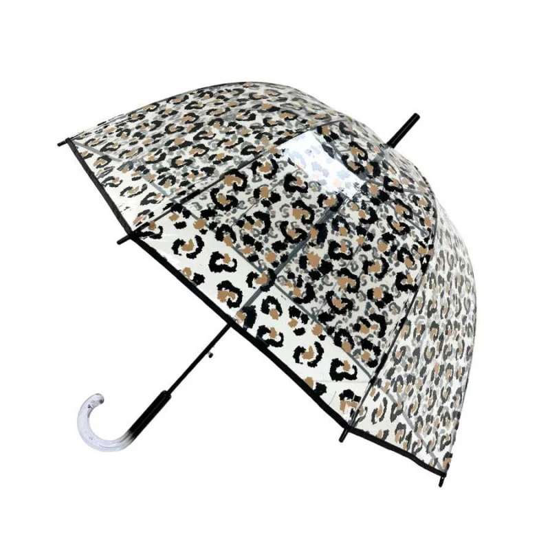 Długi parasol LEOPARD, przezroczysty Oferta czasowa