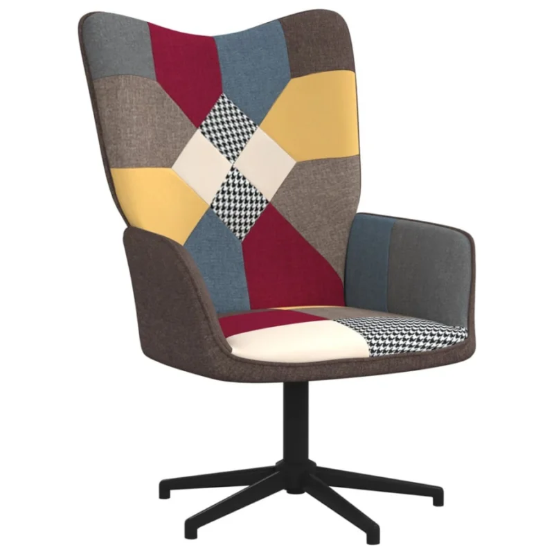 Fotel, patchwork, obity tkaniną Dostępne od ręki