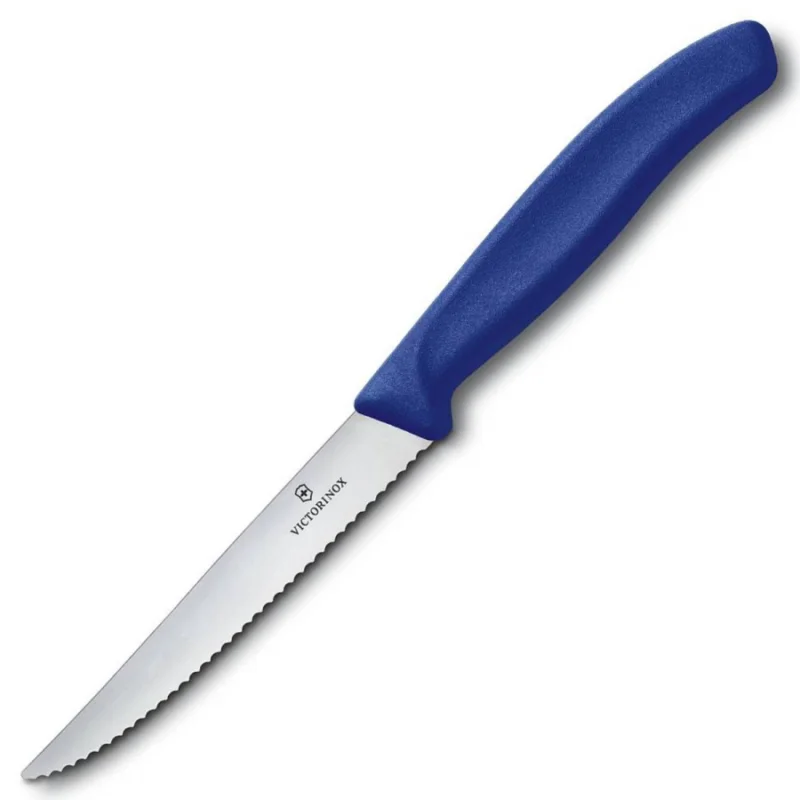 Najlepsza cena Victorinox - swiss classic - nóż do steków - ząbkowane ostrze - 11 cm - niebieski