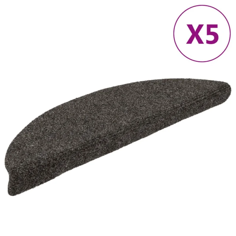 Samoprzylepne nakładki na schody, 5 szt, jasny brąz, 56x17x3 cm Super okazja