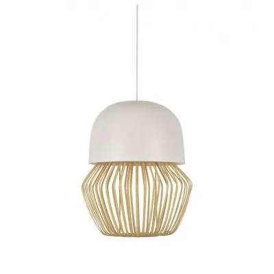 Lampa Wisząca Anemos 35 Cm Beżowa Forestier Ostatnie sztuki
