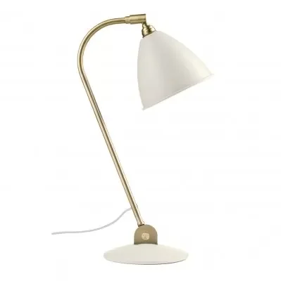 Do wyczerpania zapasów Lampa Stołowa Bestlite Bl2 Brass Biała Gubi