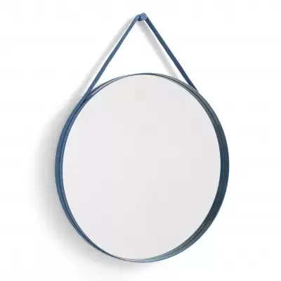 Rabat Lustro Ścienne Strap 70 Cm Niebieskie Hay