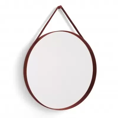 Lustro Ścienne Strap 70 Cm Czerwone Hay Obniżka ceny