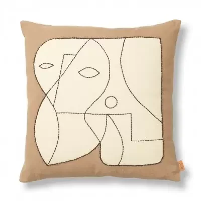 Tylko do końca tygodnia Poduszka Dekoracyjna Figure Taupe Ferm Living