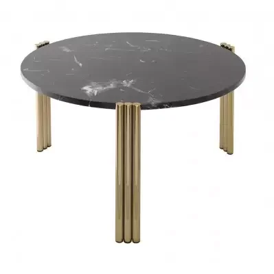 Wyjątkowa oferta Stolik Kawowy Tribus 60 Cm Złoty/Czarny Aytm