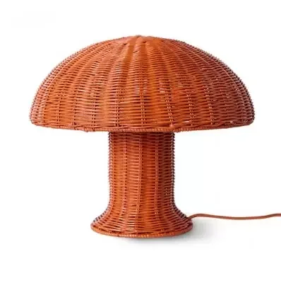 Wyjątkowa oferta Lampa Stołowa Rattan Koralowy Hkliving