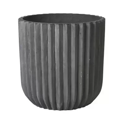 Oferta limitowana Donica Fiber 50 Cm Ciemnoszara Broste Copenhagen