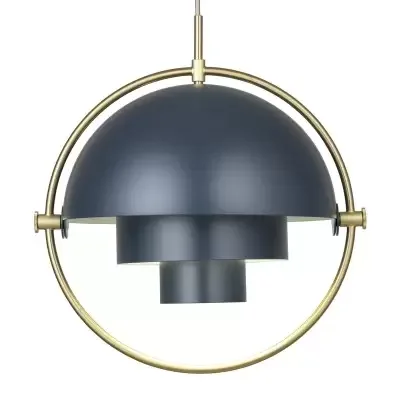 Zamów teraz Lampa Wisząca Multi-Lite 32 Cm Brass Midnight Blue Gubi