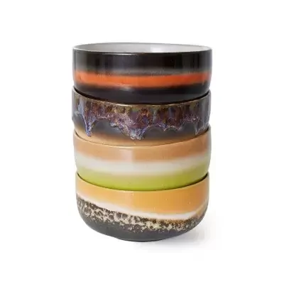 Kup teraz Zestaw 4 Ceramicznych Misek Deserowych 70S Humus Hkliving