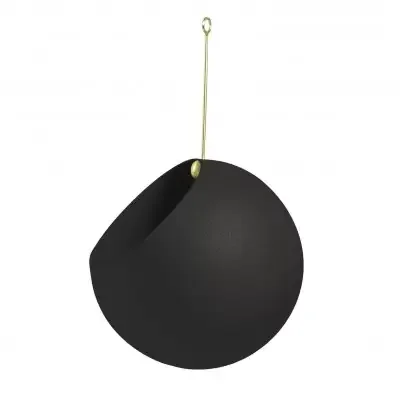 Taniej Doniczka Wisząca Globe 17 Cm Czarna Aytm