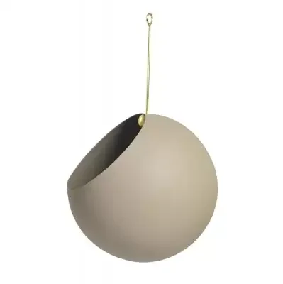 Rabat Doniczka Wisząca Globe 17 Cm Taupe Aytm