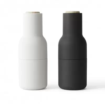 Młynek Do Soli Pieprzu Bottle 2 Szt. Beżowy I Ciemnoszary Beech Lid Audo Copenha Super okazja
