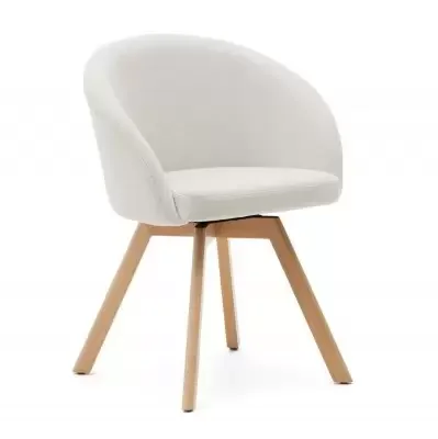 Wyjątkowa oferta Krzesło Obrotowe Marvin Beżowe Kave Home
