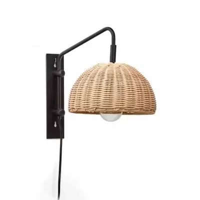 Ostatnie sztuki Lampa Ścienna Damila Czarna Kave Home