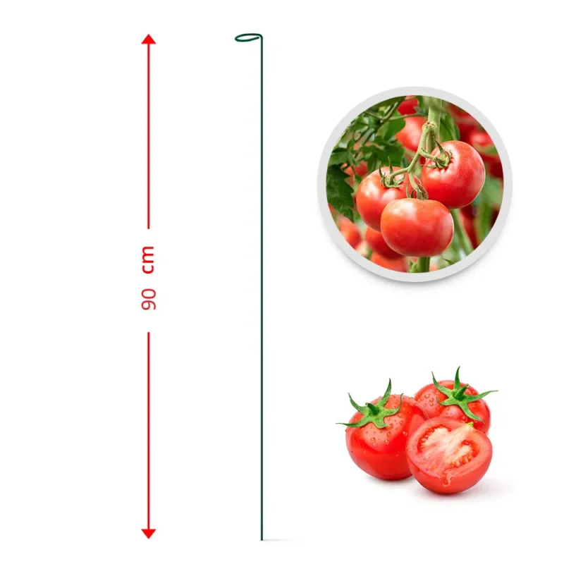 Podpora / Tyczka do pomidorów metalowa ZIELONA 90 cm Niska cena