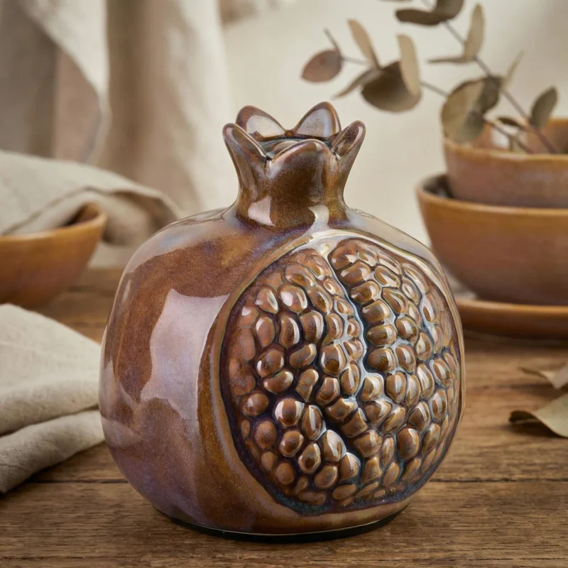 Figura Granat MONDEX SAGGIO 12x12x13 cm beżowa Hit cenowy