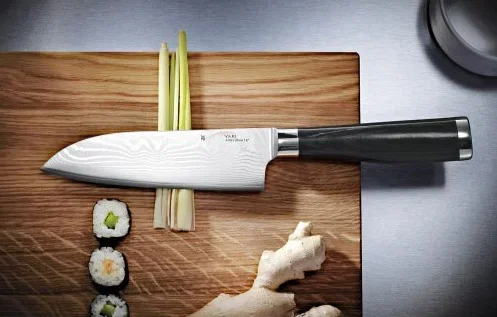 WMF Yari 16,5 cm - nóż japoński Santoku ze stali nierdzewnej Łatwy zwrot