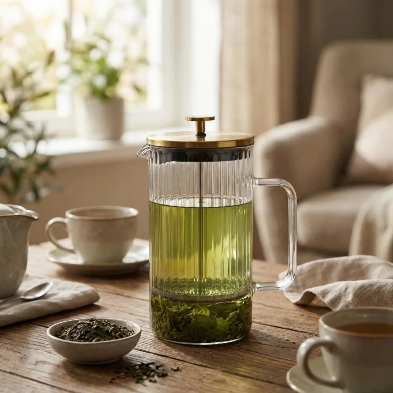 VIALLI DESIGN Tulip 1 l - french press / zaparzacz do kawy i herbaty tłokowy ryflowany Bezpieczne zakupy