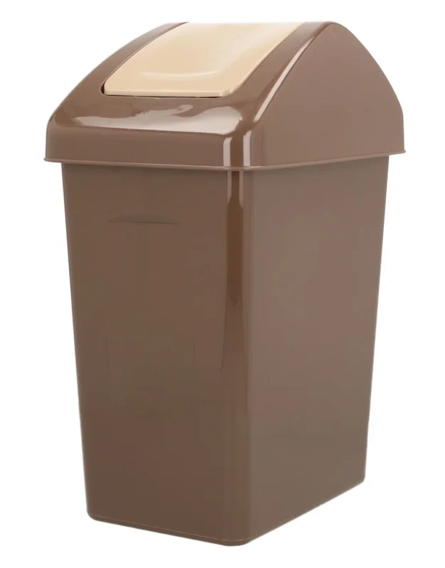 Kosz na śmieci plastikowy BRANQ SWING BIN BRĄZOWY 25 l Oferta