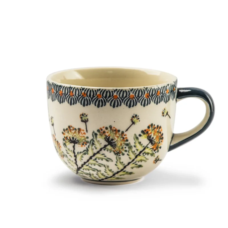 Filiżanka do kawy i herbaty Ceramika Bolesławiec 350 ml - dek. DU201 (drugi gatunek) Oferta czasowa