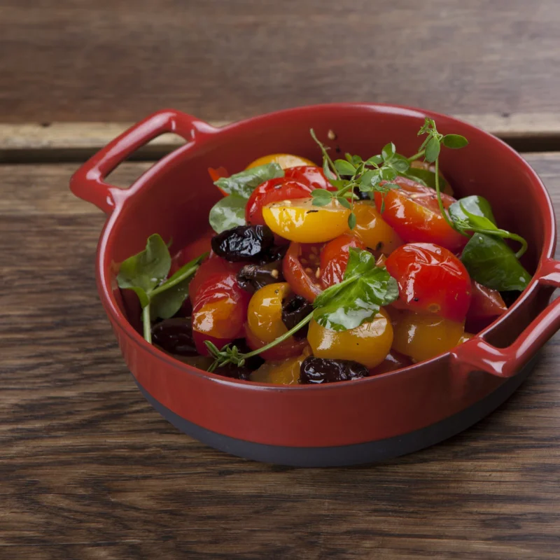 Ostatnie sztuki REVOL Belle Cuisine Eclipse 0,29 l czerwone - naczynie żaroodporne do zapiekania porcelanowe