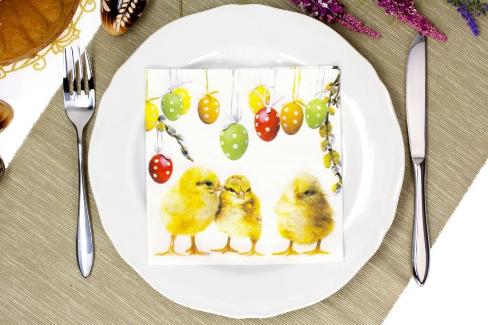 Nowość Serwetki papierowe wielkanocne SWEET CHICKENŻÓŁTE 20 szt.