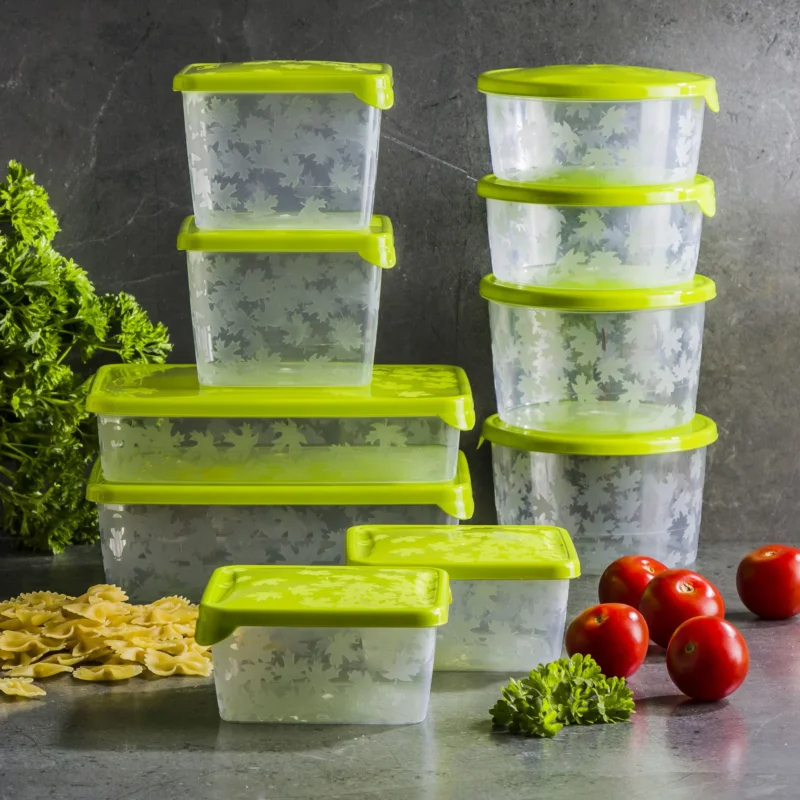 BRANQ Rukkola 10 szt. - zestaw pojemników na żywność plastikowych Tylko do końca tygodnia