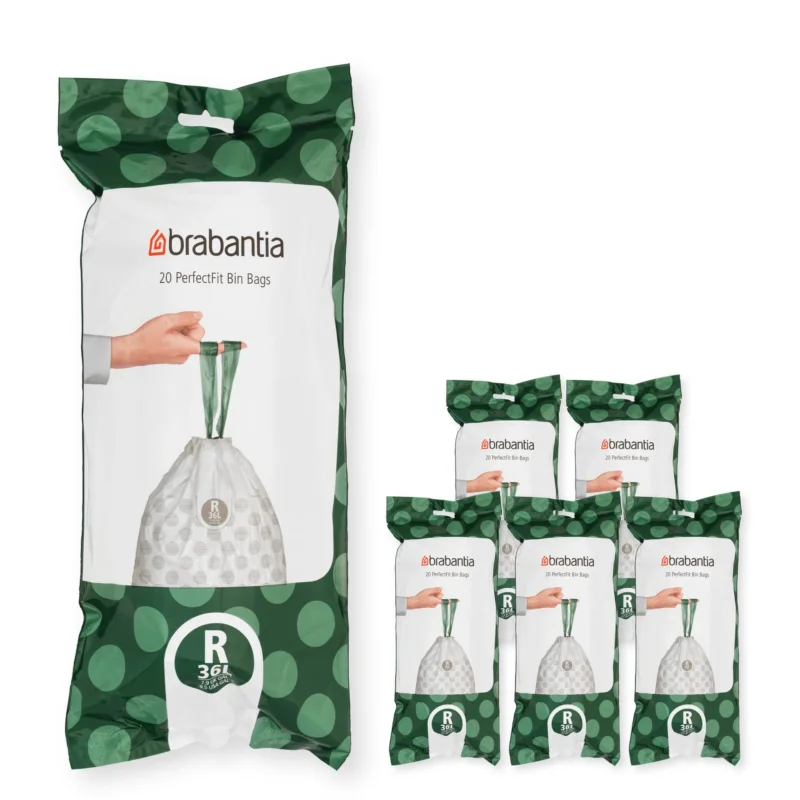 Ekspresowa dostawa BRABANTIA PerfectFit 36 l 120 szt. - worki na śmieci z taśmą