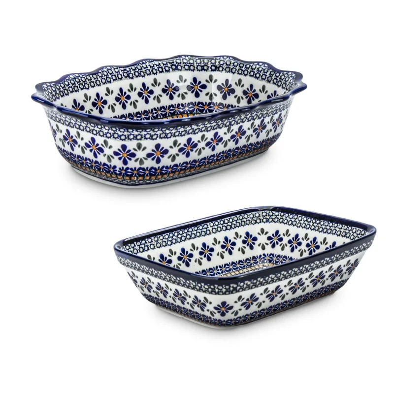 Oferta limitowana Półmiski Bolesławiec 2 szt. - dek. DU60