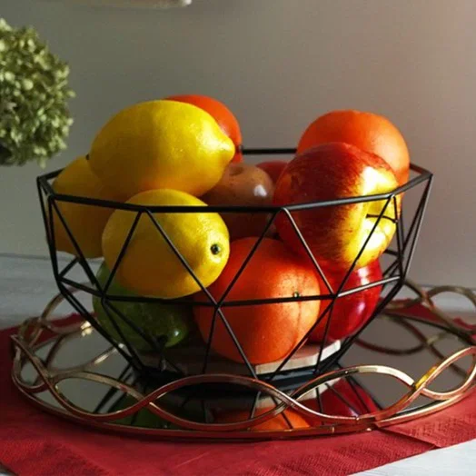 Kosz na owoce metalowy LOFT FRUIT BASKET 26 cm Łatwy zwrot
