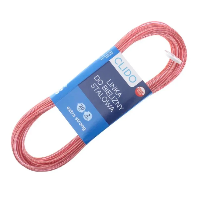 Wyprzedaż Linka / Sznurek na pranie stalowy CLIDO Extra Strong 20 m 2 mm