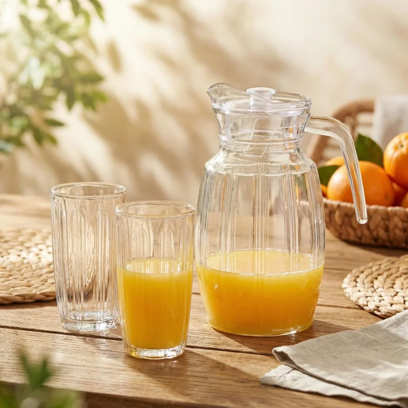 Komplet dzbanek z pokrywką i szklanki MONDEX SOFIA 2 l 310 ml 7 el. Ostatnie sztuki