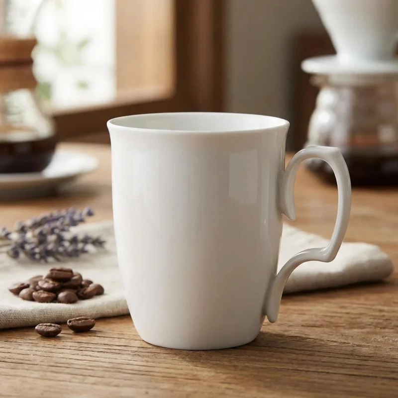 Kubek porcelanowy MARIAPAULA BIAŁA 360 ml biały Tani