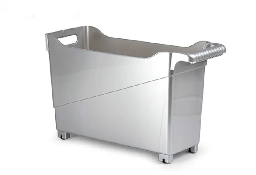 Premium Organizer do szafki plastikowy PLASTIC FORTE SREBRNY