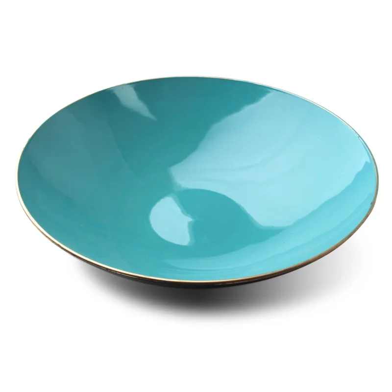 Misa dekoracyjna plastikowa BLANCHE COLOURS TURKUSOWA 33 cm Tani