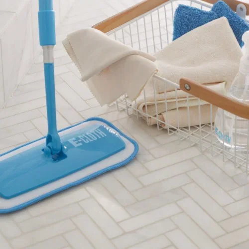 Mini mop płaski z mikrofibry E-CLOTH BTM NIEBIESKI Bestseller