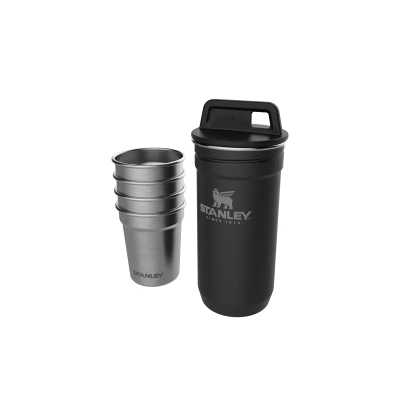 STANLEY Adventure 60 ml 4 szt. - kieliszki do wódki ze stali nierdzewnej z etui Dostępne od ręki