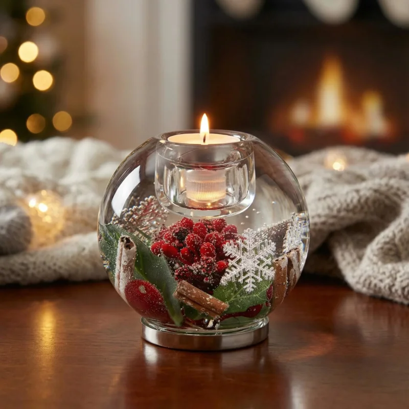Świecznik na tealight LED kula DREAMLIGHT MERCUR MAXI NOEL 11 x 12 cm Bestseller