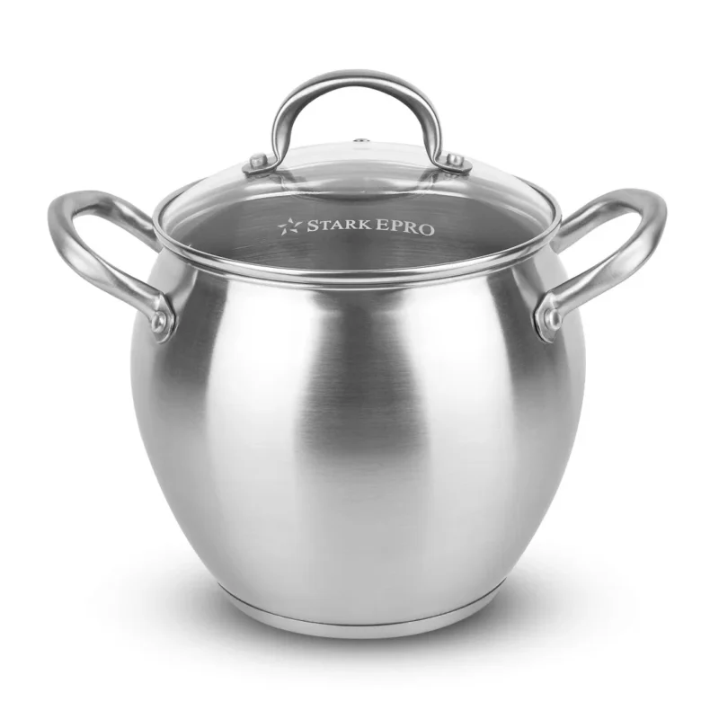 Najlepsza cena Garnek ze stali nierdzewnej z pokrywką STARKE PRO RUVIO 6,5 l