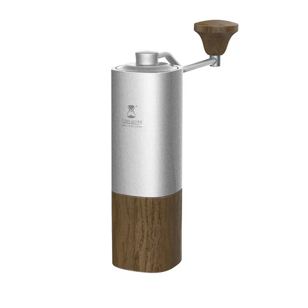 TIMEMORE Chestnut Manual Grinder Silver srebrny - młynek do kawy aluminiowy ręczny Premium