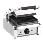 Bezpieczna płatność Bartscher Grill kontaktowy pojedynczy ryflowany