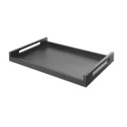 Nie przegap Fine Dine Taca drewniana czarna Roomservice 603x402 mm