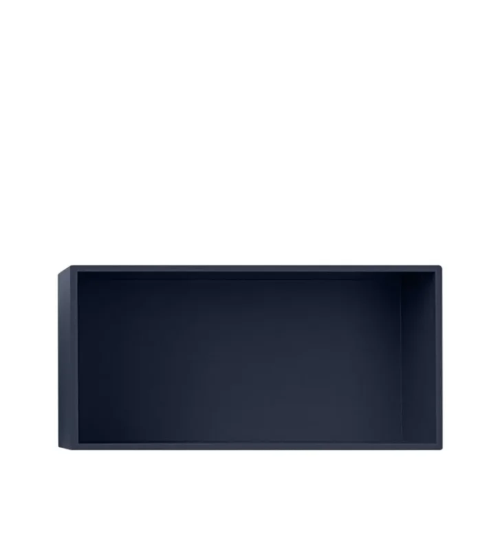 Dostępne od ręki Półki modułowe MINI STACKED Muuto - element L w kolorze Midnight Blue