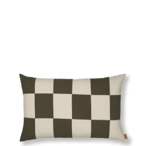 Cena promocyjna FERM LIVING poduszka FOLD PATCHWORK ciemna oliwka