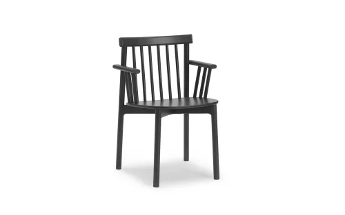 NORMANN COPENHAGEN krzesło z podłokietnikami PIND czarny jesion Super okazja